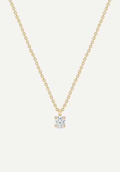 Classic Round Brilliant Diamond Pendant