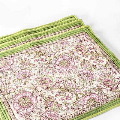 Peony Garden Placemats from Alice Naylor-Leyland