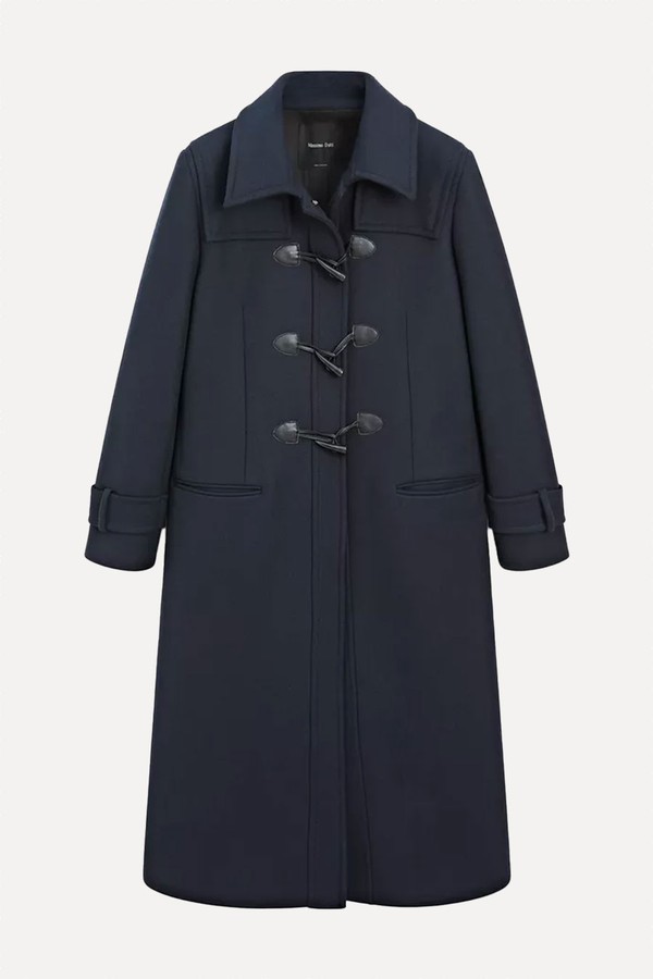 Long Coat With Toggles from Massimo Dutti