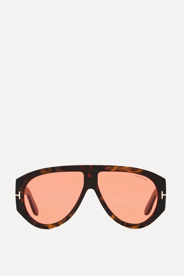 FT1044 Bronson Pilot-Frame Acetate Sunglasses from Tom Ford