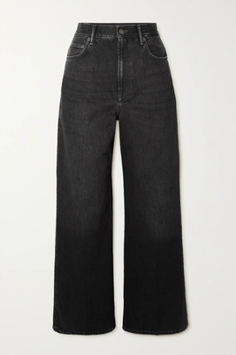 Distressed Organic High-Rise Wide-Leg Jeans from Acne Studios
