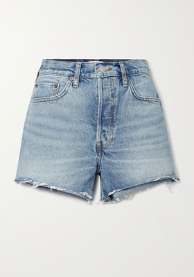 70s Frayed Denim Shorts from RE/DONE
