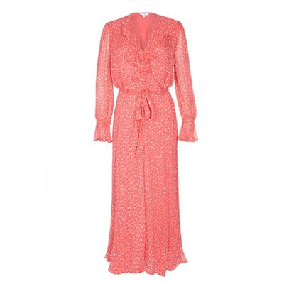 Su Dress Coral Star Print from Ghost
