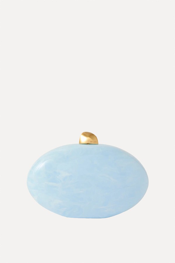 Eviana Marbled Acrylic Clutch from Cult Gaia