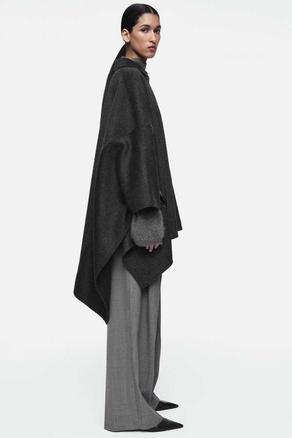Double-Faced Merino Wool Cape from COS