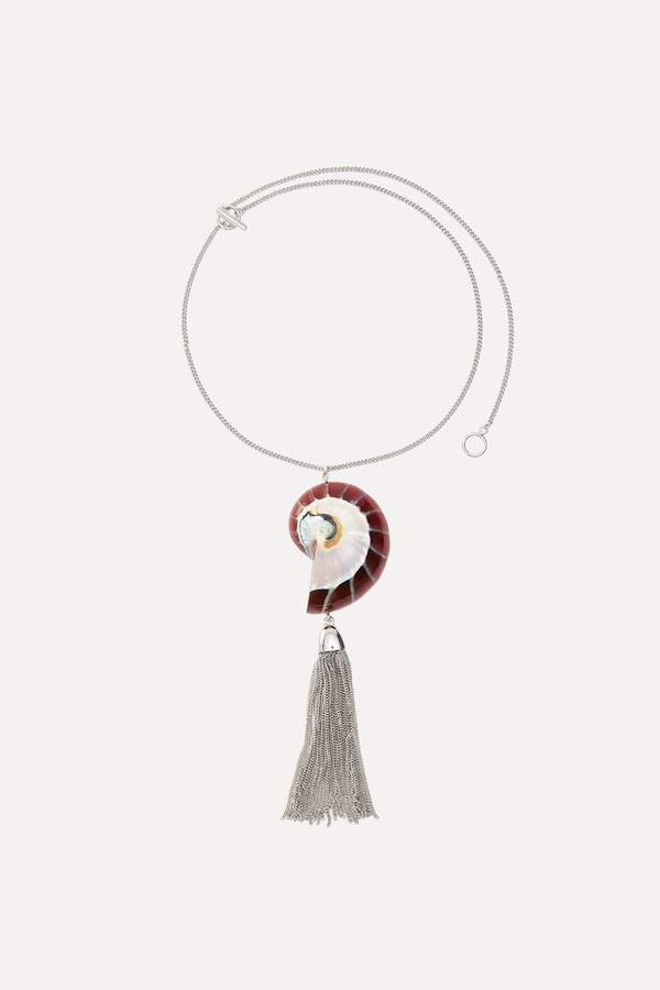 Rhodium-Plated Resin Necklace from Julietta Melia