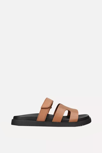 Missile Multi-Strap Flat Leather Sandals from Steve Madden