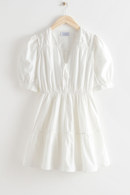 Tiered Puff Sleeve Mini Dress from & Other Stories
