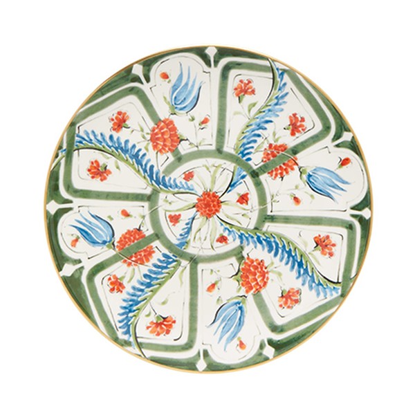 Izmir Ceramic Dessert Plate from Laboratorio Paravicini