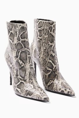 Grey Snake Point Boots