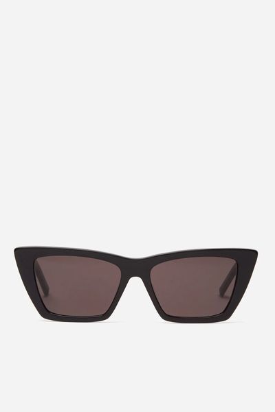 Mica Cat-Eye Acetate Sunglasses from Saint Laurent Eyewear