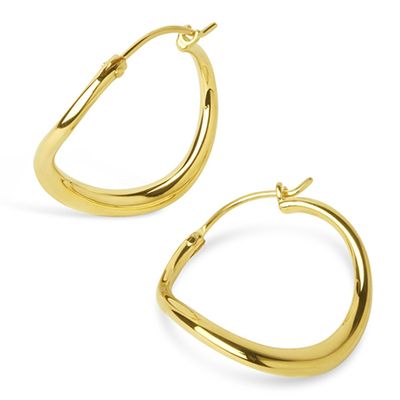 Small Wave Hoop Earrings from Dinny Hall