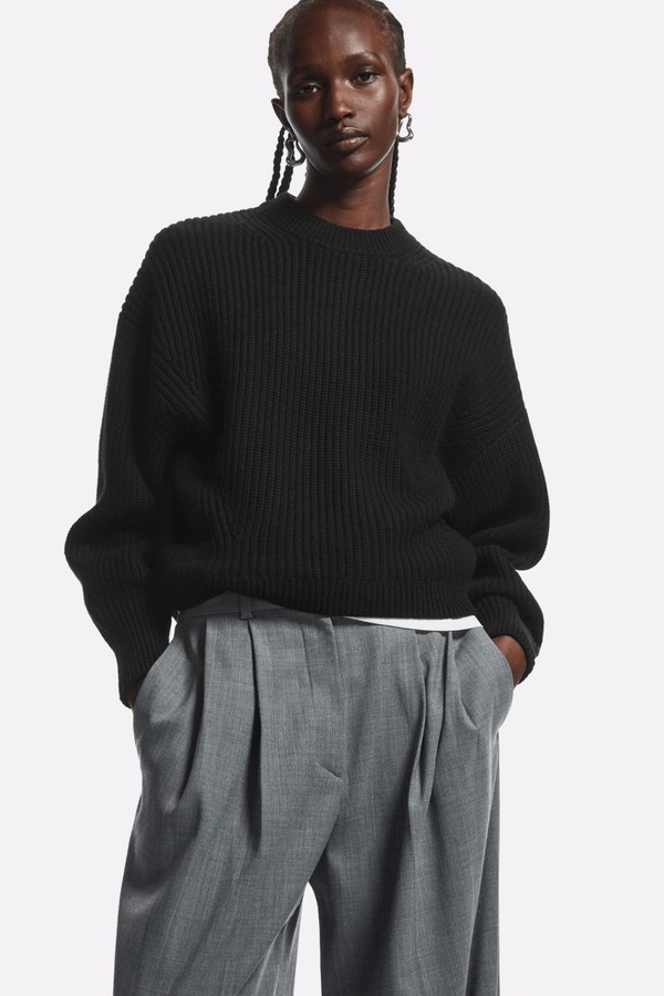 Ribbed Cashmere-Blend Jumper from COS