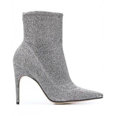 Pointed Glitter Boots from Sergio Rossi