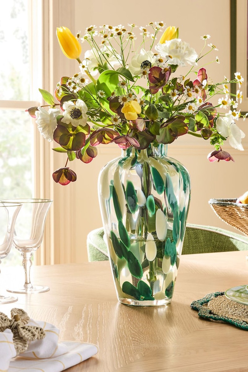 Large Confetti Glass Vase from Next x Nina Campbell 