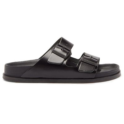Arizona Two-Strap Leather Slides from Birkenstock 1774