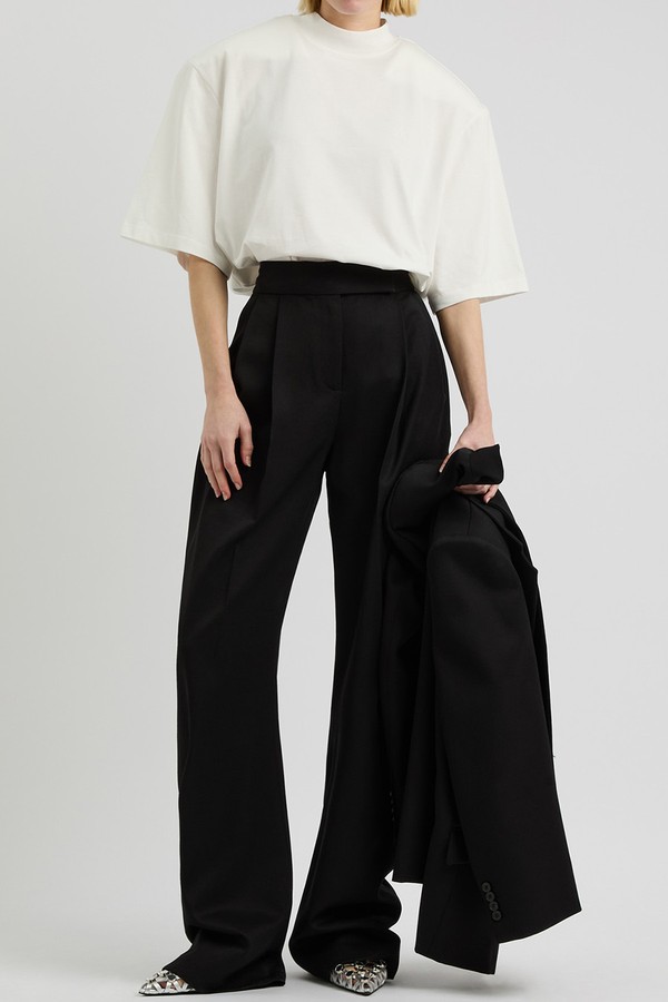 Barrel-Leg Wool Trousers from The Attico