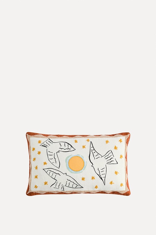 Helious Embroidered Cushion