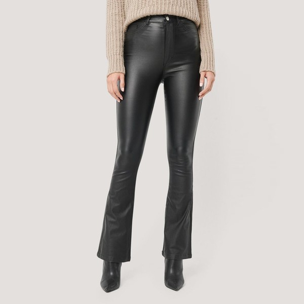 Waxed Flared Pants from NA-KD