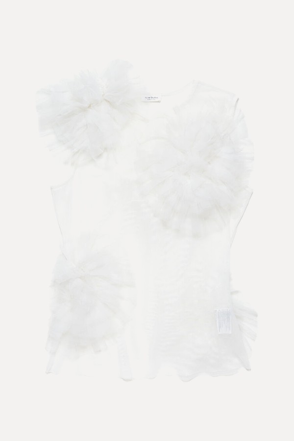 Ruffled Mesh Tank Top from Acne Studios