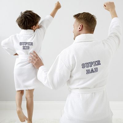 Personalised Super Hero Matching Robe Set