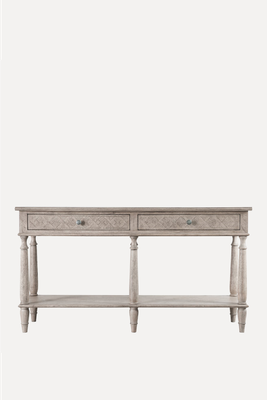 Mustique 2 Drawer Console Table from Gallery Interiors 