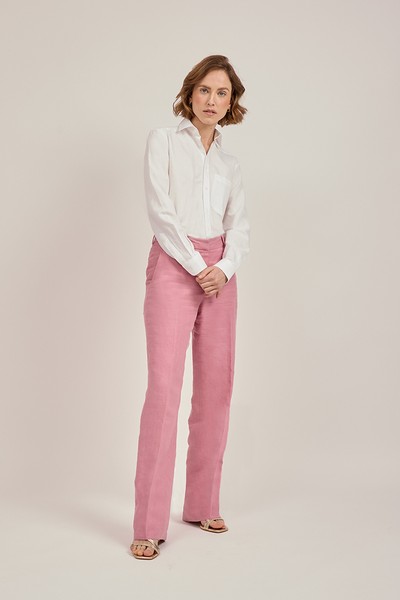 Straight Leg Trousers 