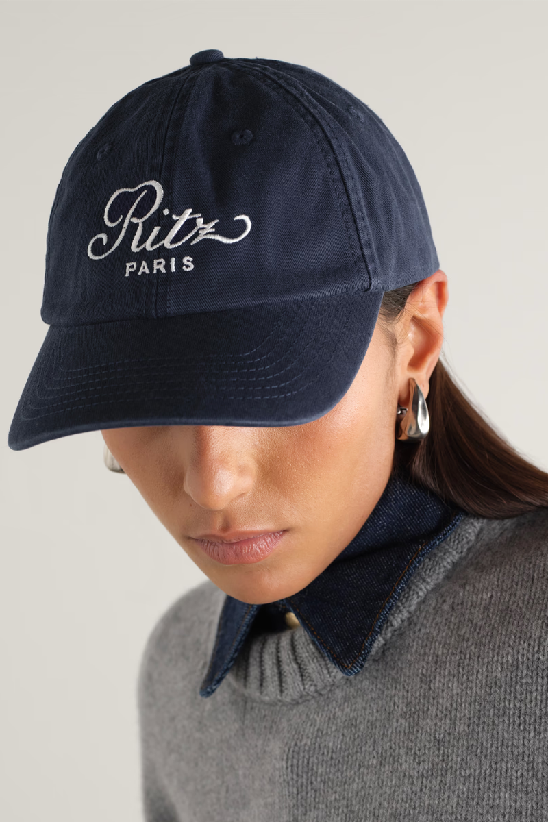 Embroidered Cotton-Twill Baseball Cap from Frame x Ritz Paris