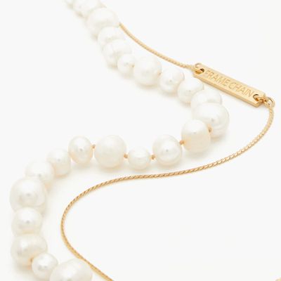 Pearl & Gold-Plated Glasses Chain from Frame Chain