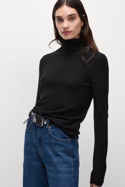 Roll Neck Knitted Top