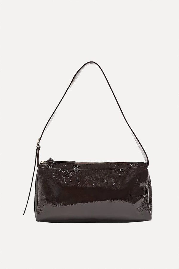 Cracked Leather Shoulder Bag from River Island
