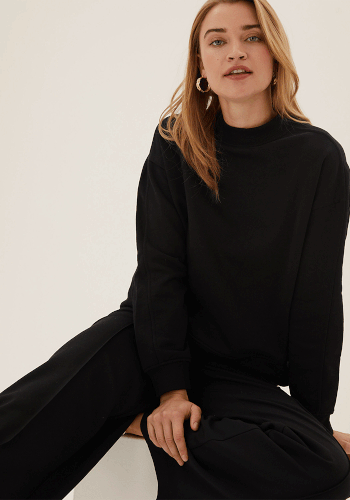 High Neck Sweatshirt