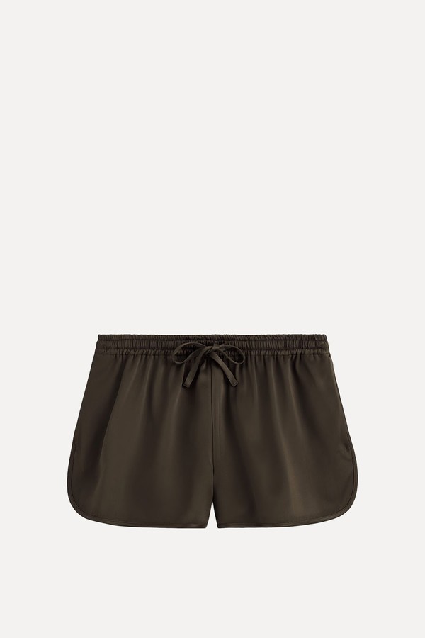 Satin Track Shorts from COS
