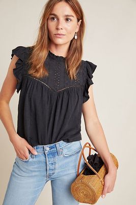 Andi Eyelet Top from Anthropologie