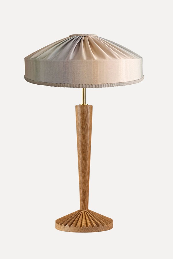 Pearl & Buff Ombré Silk Tiffany Lampshade from Beauvamp Studio