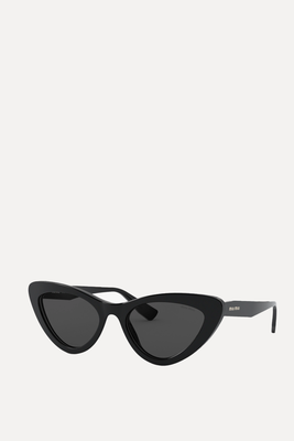 MU 01VS Butterfly Sunglasses, Black  from Miu Miu
