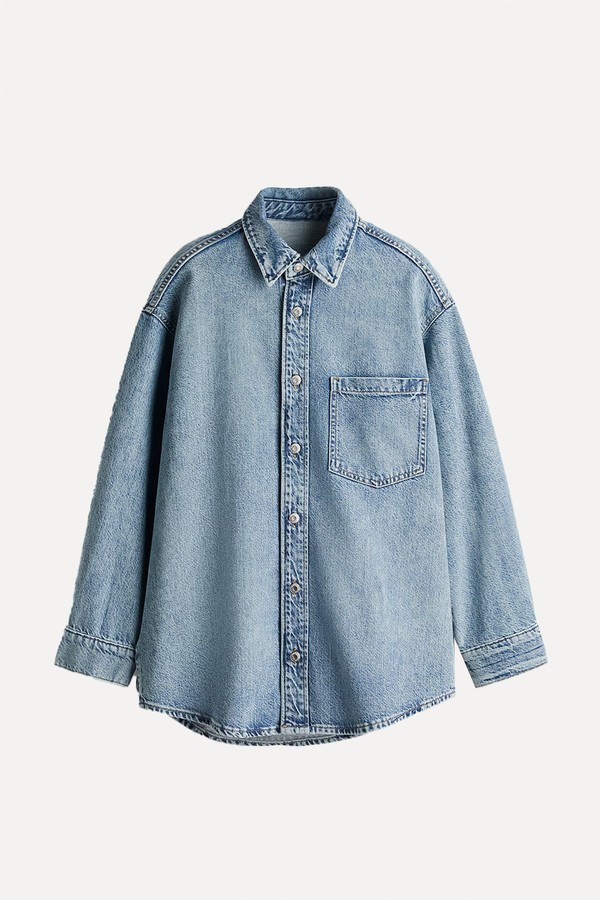 Feather Soft Oversized Denim Shirt from H&M
