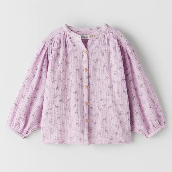 Textured Floral Shirt 