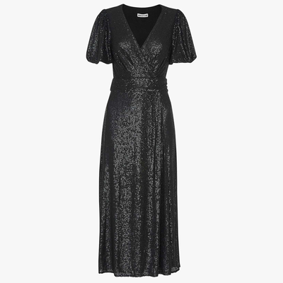 Sequin Wrap Midi Dress from Whistles