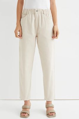 High Waist Twill Trousers from H&M