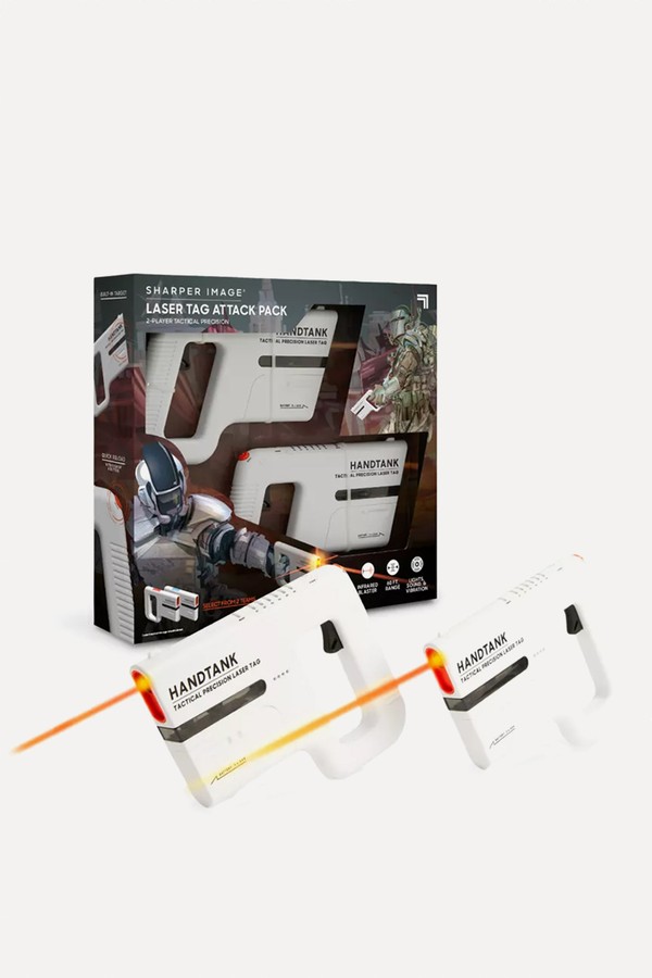 Set Of 2 Handtank Laser Tag Attack Blasters from FAO SCHWARZ SHARPER IMAGE