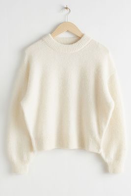 Oversized Fuzzy Wool Blend Sweater from & Other Stories