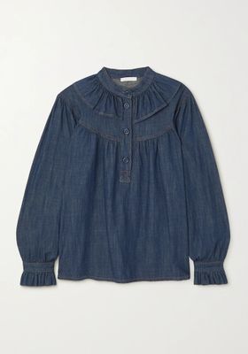 Ruffled Denim Blouse from See By Chloe