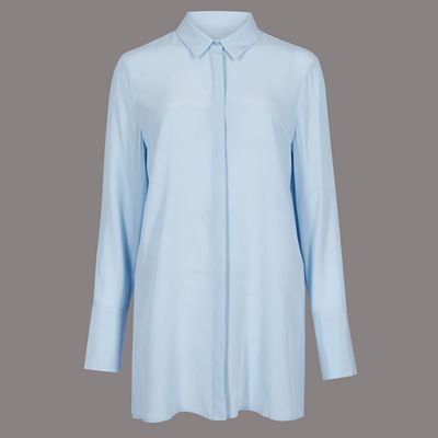 Pure Silk Long Sleeve Shirt 