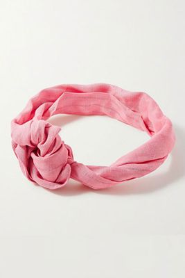Turband Knotted Linen Headband from Cult Gaia