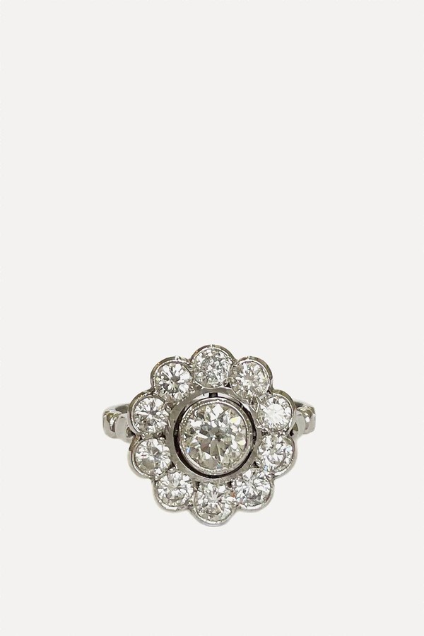 Antique Diamond Cluster Ring