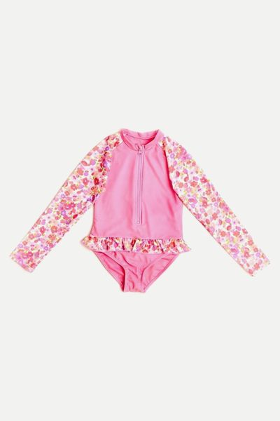 Nicole Miller Pink Long Sleeves Rash Guard from Next 
