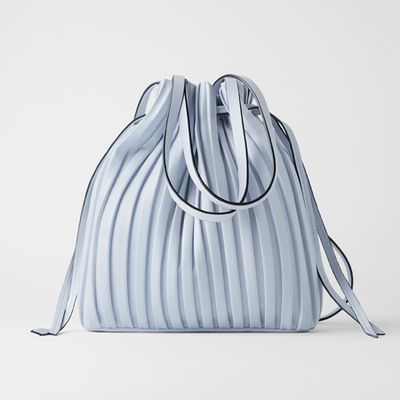 Pleated Bucket Bag from Zara