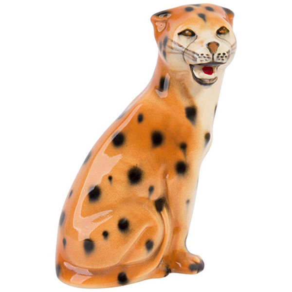 Rare Ceramic Leopard Decorative Sculpture from 1st Dibs