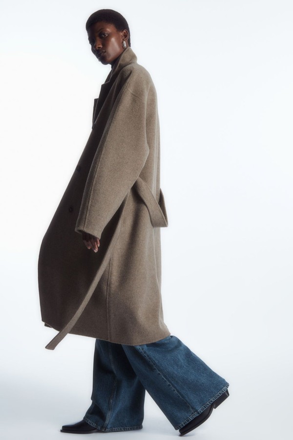 Oversized Double-Breasted Wool Coat  from COS